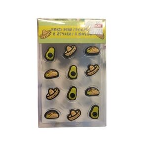 ✅4/25$✅ Mexican Themed‎ Sombrero and Avocado Tacos Push Pins Set